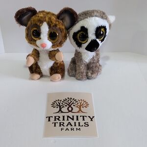 TY Beanie Boo Lemur Duo